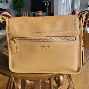 COACH - Camel Leather Legacy Archival Rambler Shoulder/Crossbody Bag
